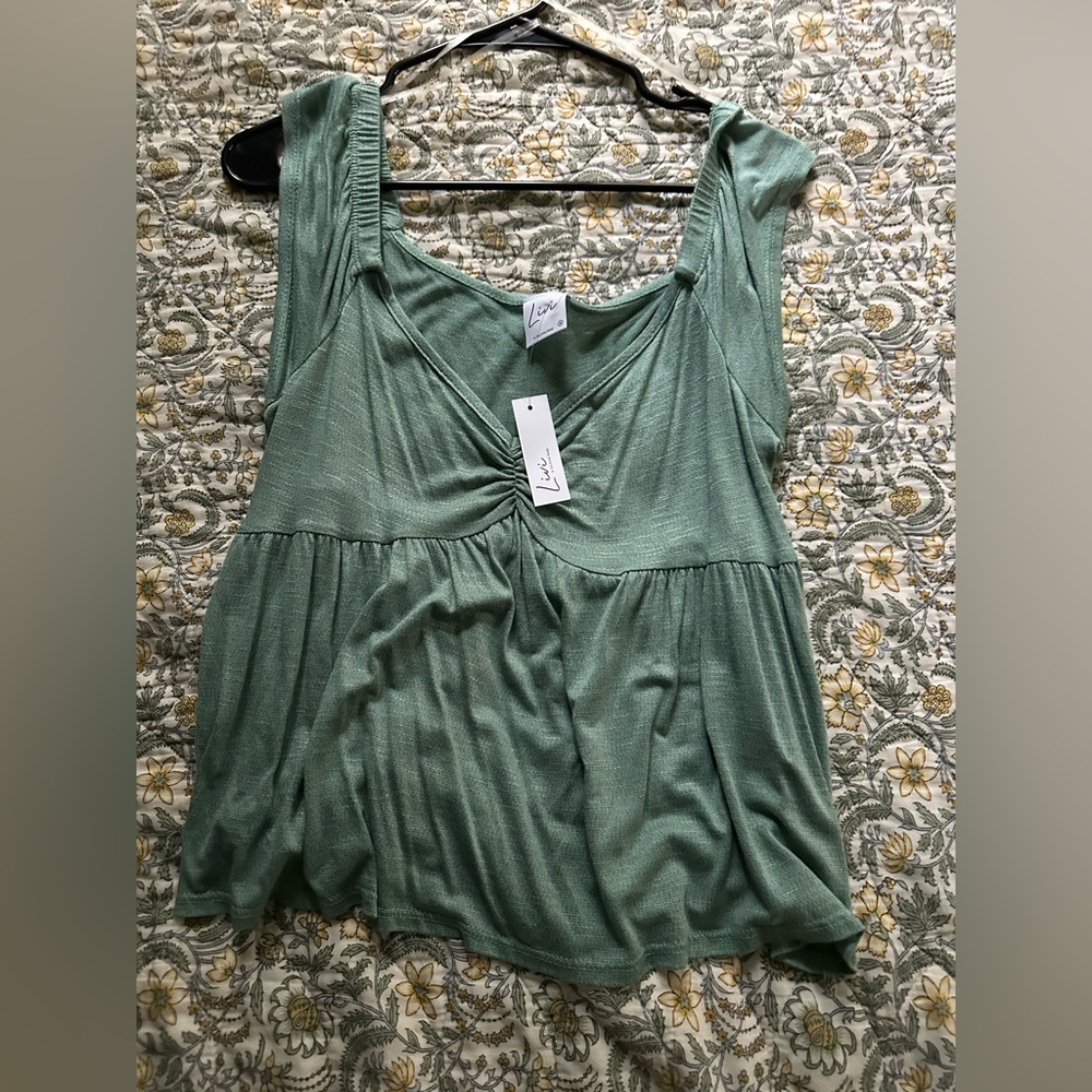 Olivia Rae Sage Green Women's Blouse